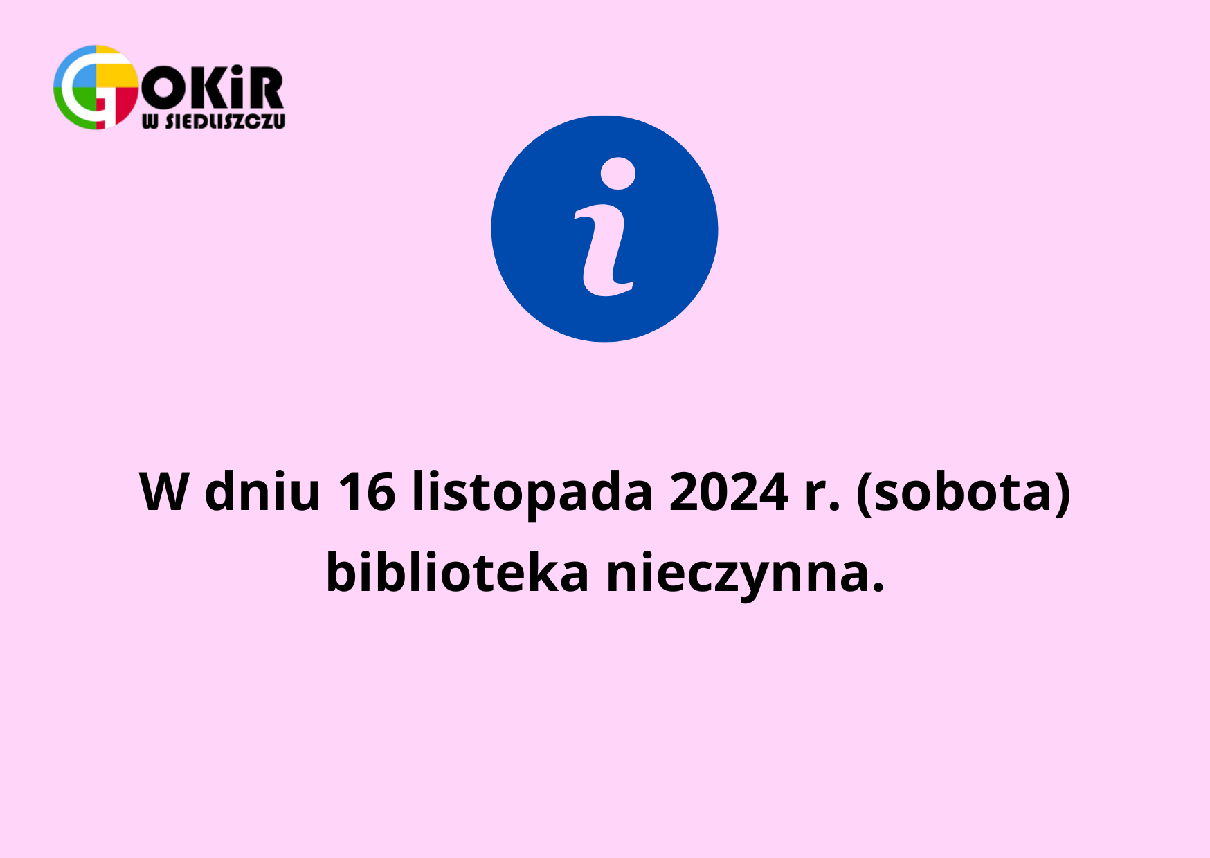 Ważna informacja